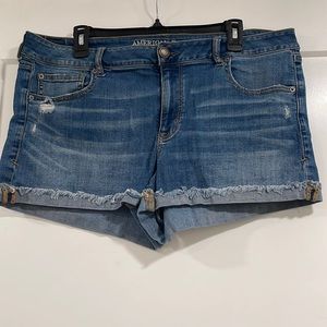 American Eagle Shortie denim stretch shorts